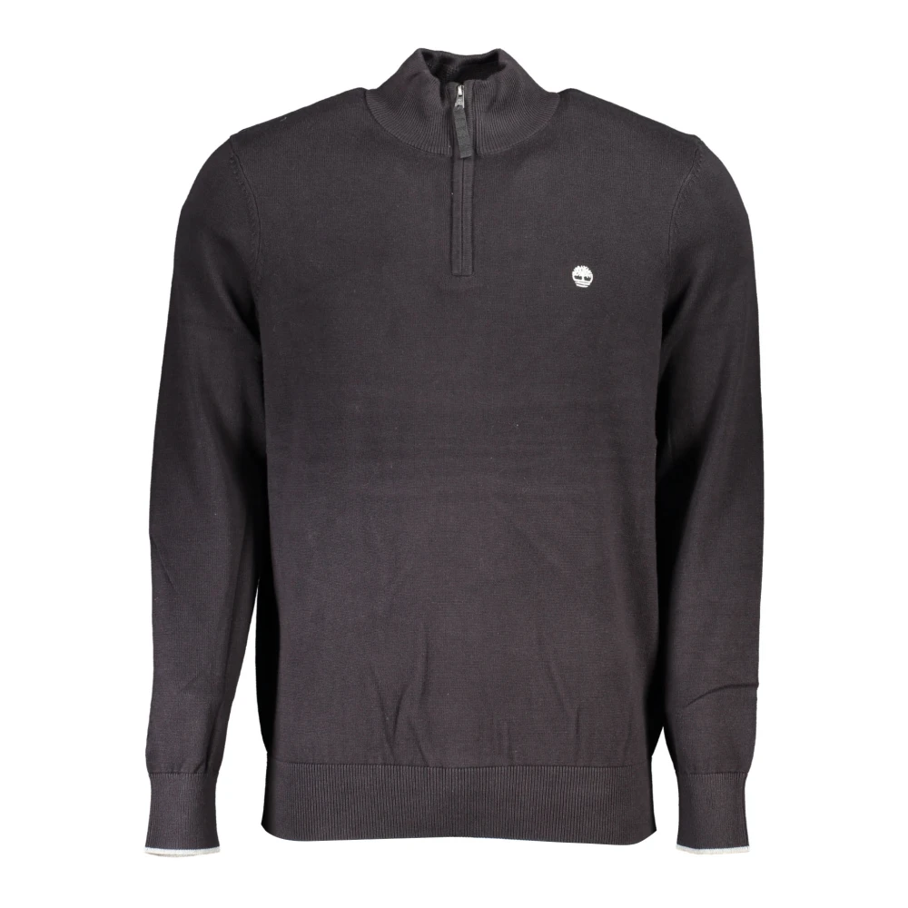 Timberland Zwart Shirt met Lange Mouwen en Ronde Hals Black Heren