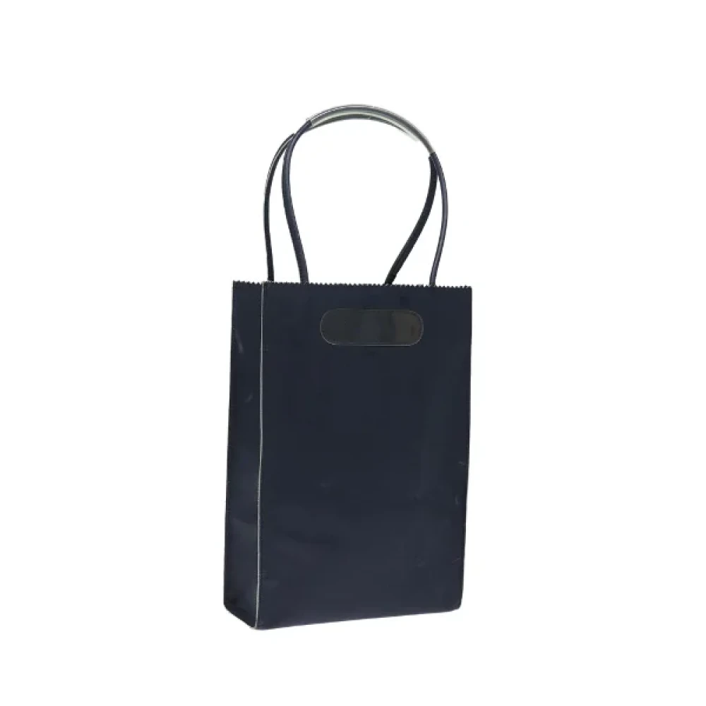 Chanel Vintage Pre-owned Canvas handbags Blue Dames