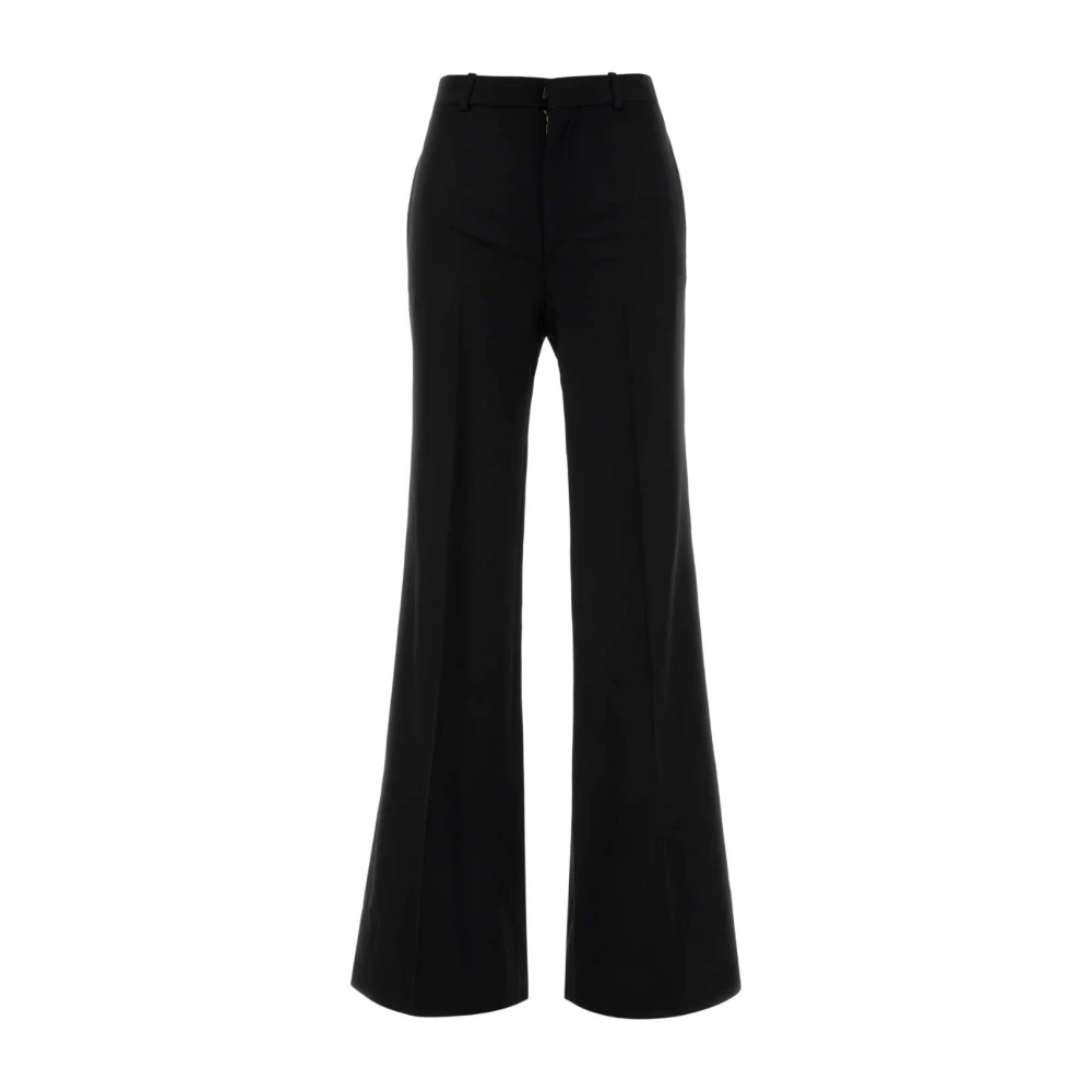 Chloé Women's Black Wide Trousers, S, Pa36 Wide Trousers