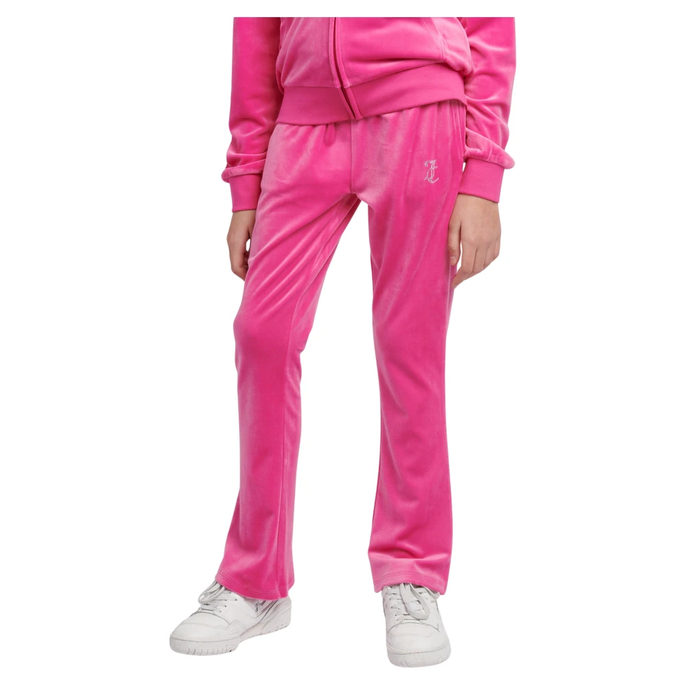 Juicy Couture Girls Pink Sweatpants, 15 Y, Diamante Bootcut Joggers For
