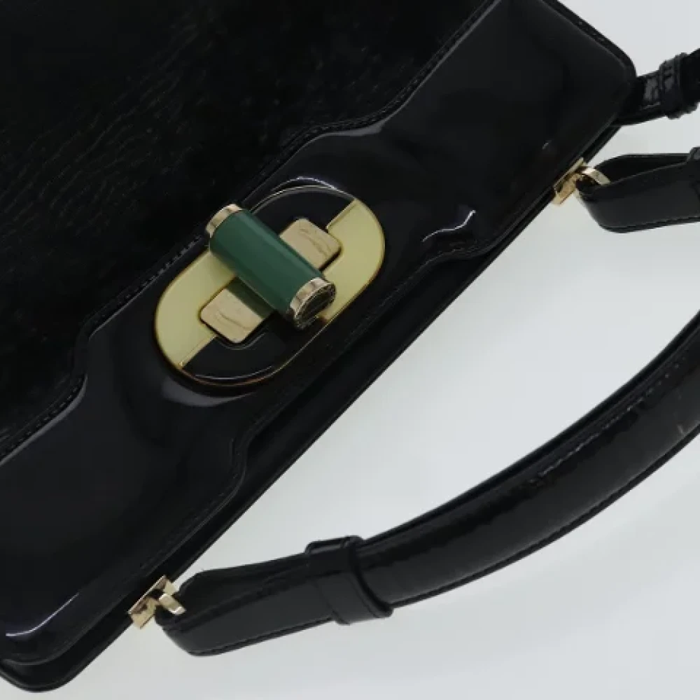 Bvlgari Vintage Pre-owned Canvas handbags Black Dames