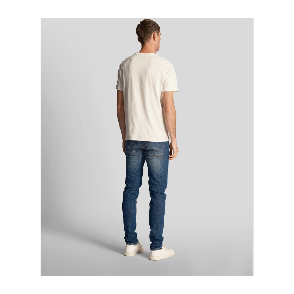 Lyle & Scott Broek Slim Fit Denim Blue Heren