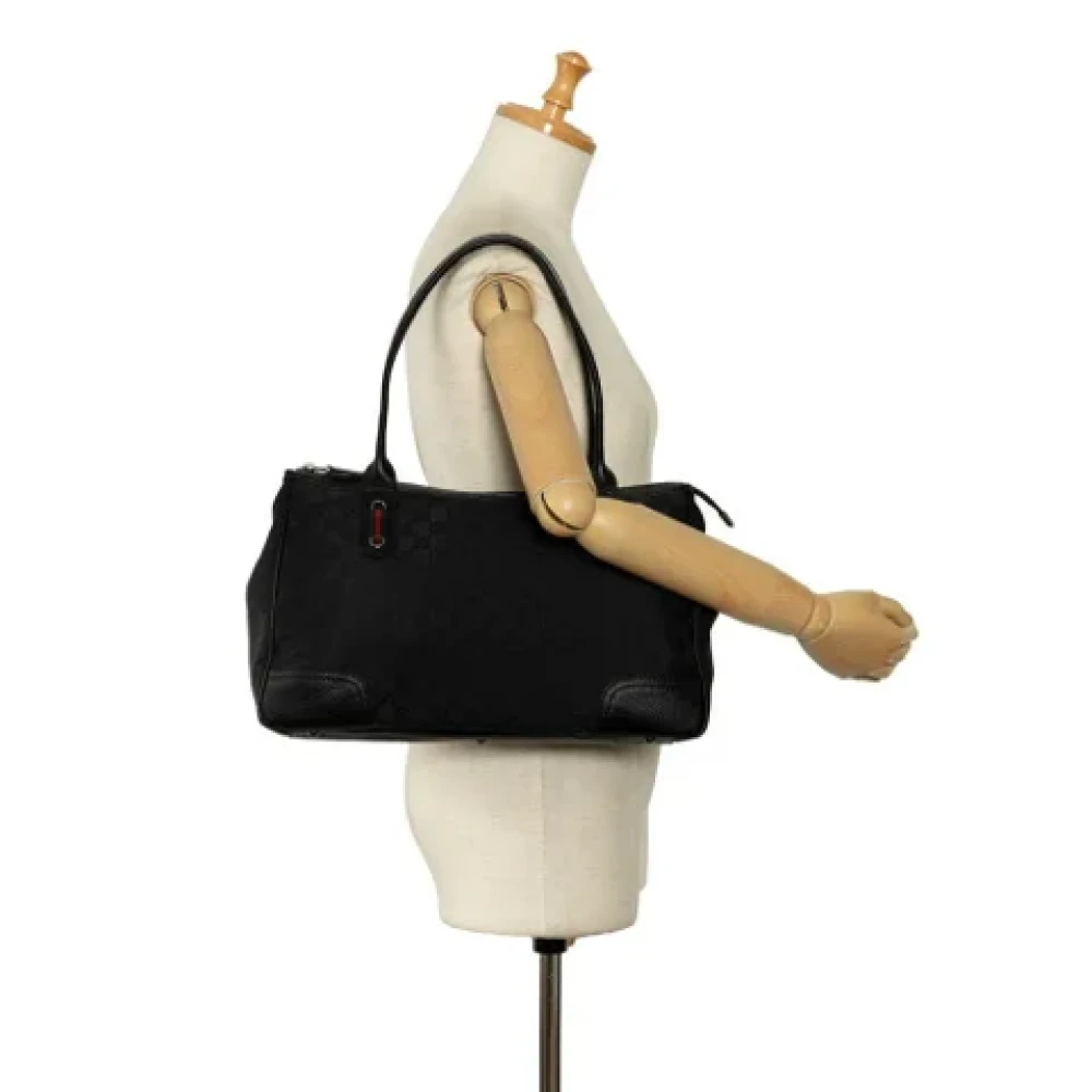 Gucci Vintage Pre-owned Leather totes Black Dames