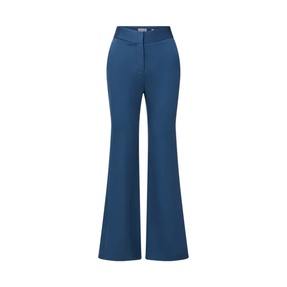 Veronica Beard Op Maat Gemaakte Lebone Broek Steenblauw Blue Dames