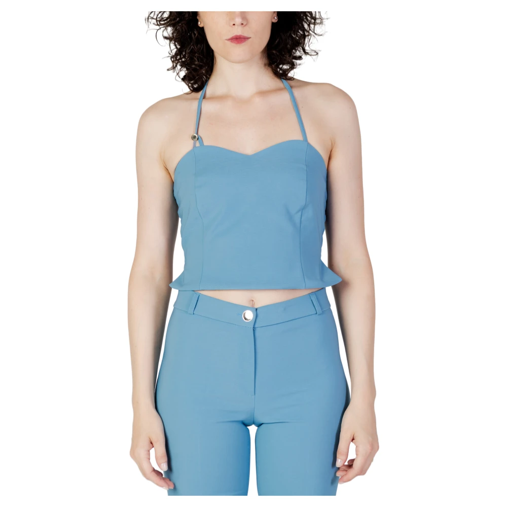 RINASCIMENTO Sweetheart Mouwloze Top Blue Dames