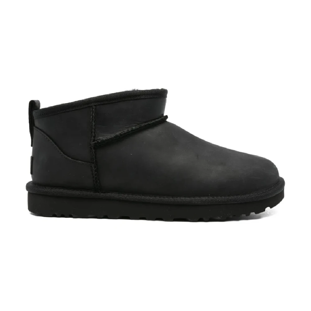 Ugg Black Winter Boots, Female, 6 Uk, Classic Ultra Mini Leather