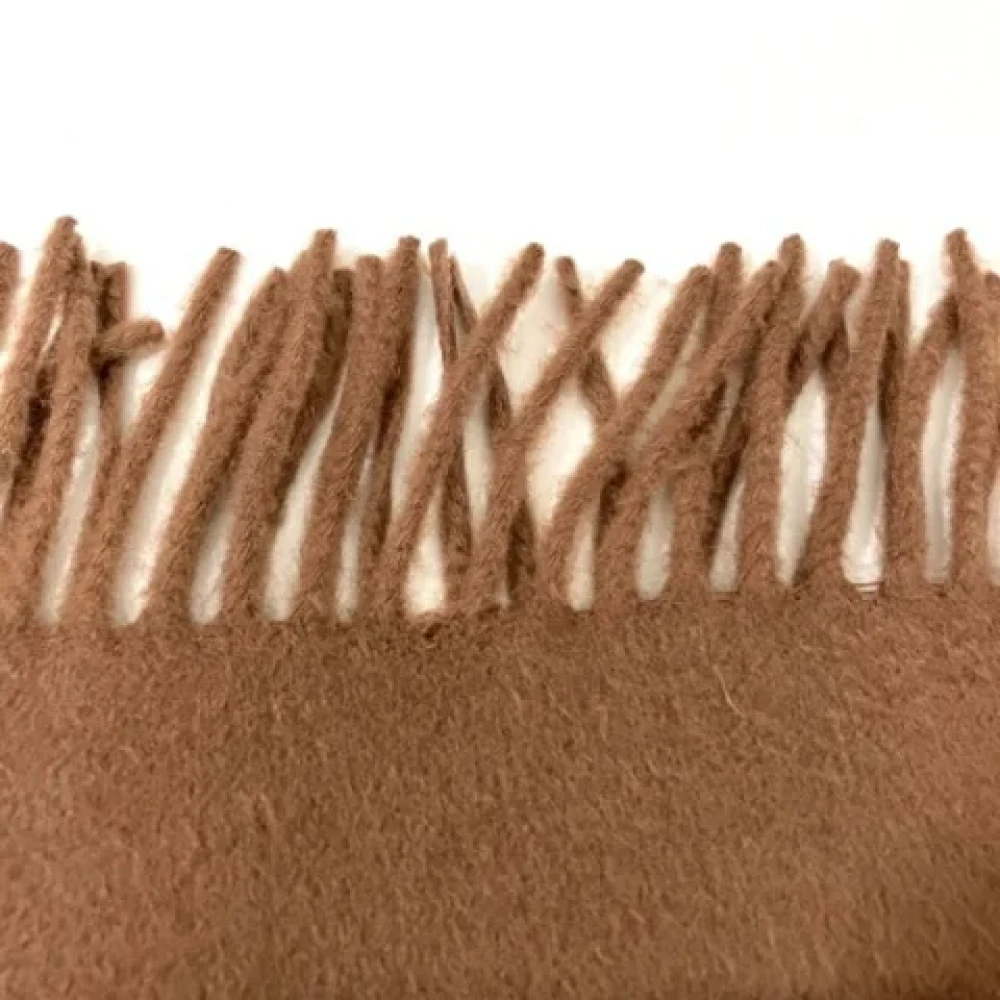 Louis Vuitton Vintage Pre-owned Cashmere scarves Brown Dames