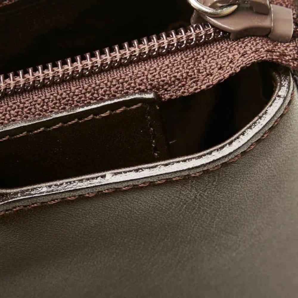 Burberry Vintage Pre-owned Leather handbags Brown Dames