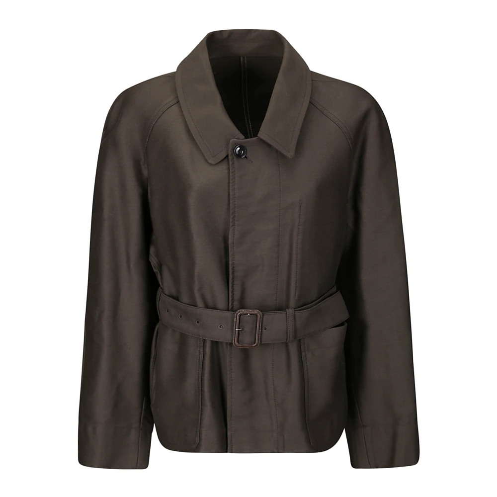 Lemaire Belted Two Pocket Jacket Brown, Dam