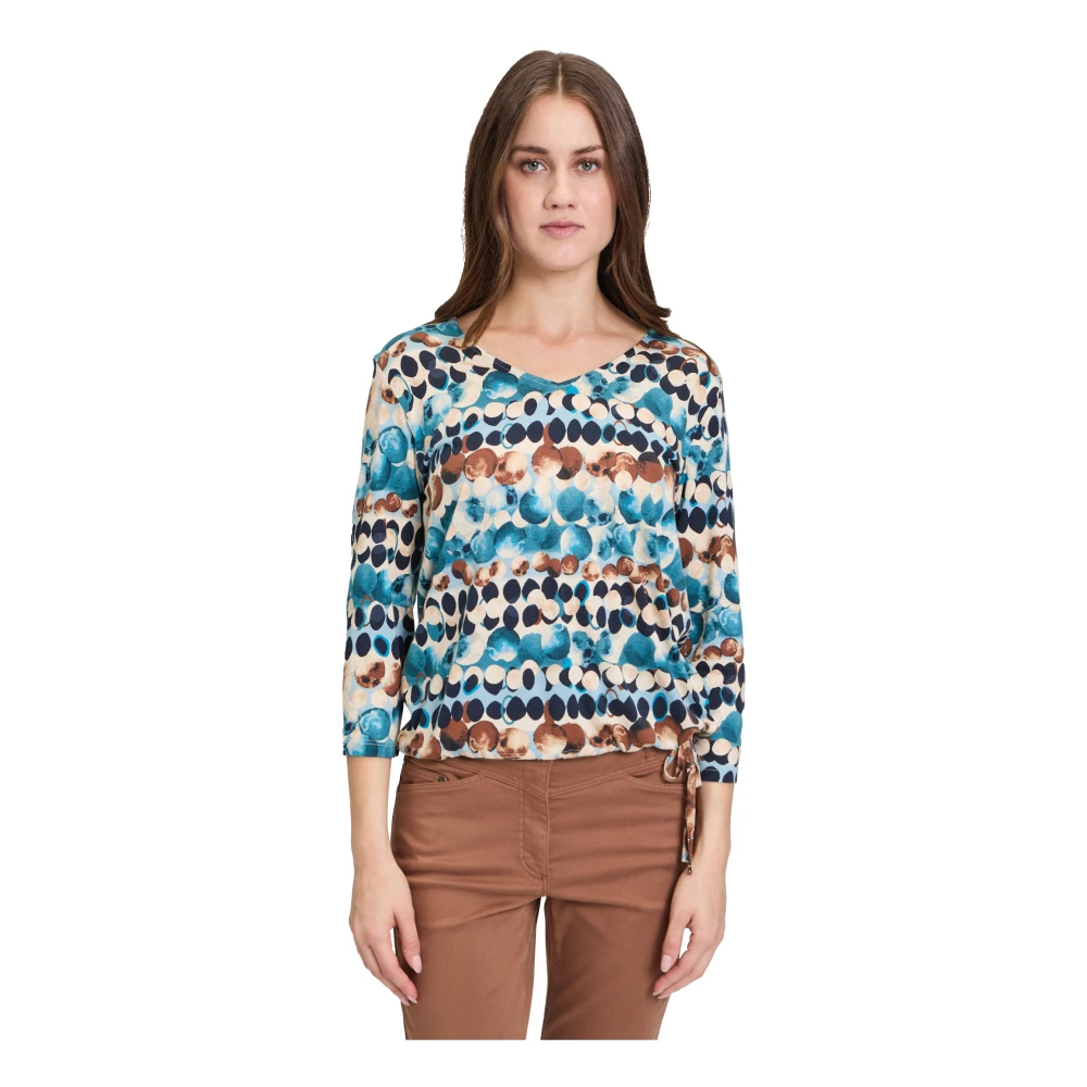 Betty Barclay Sprankelend Casual Shirt met Koord Multicolor Dames