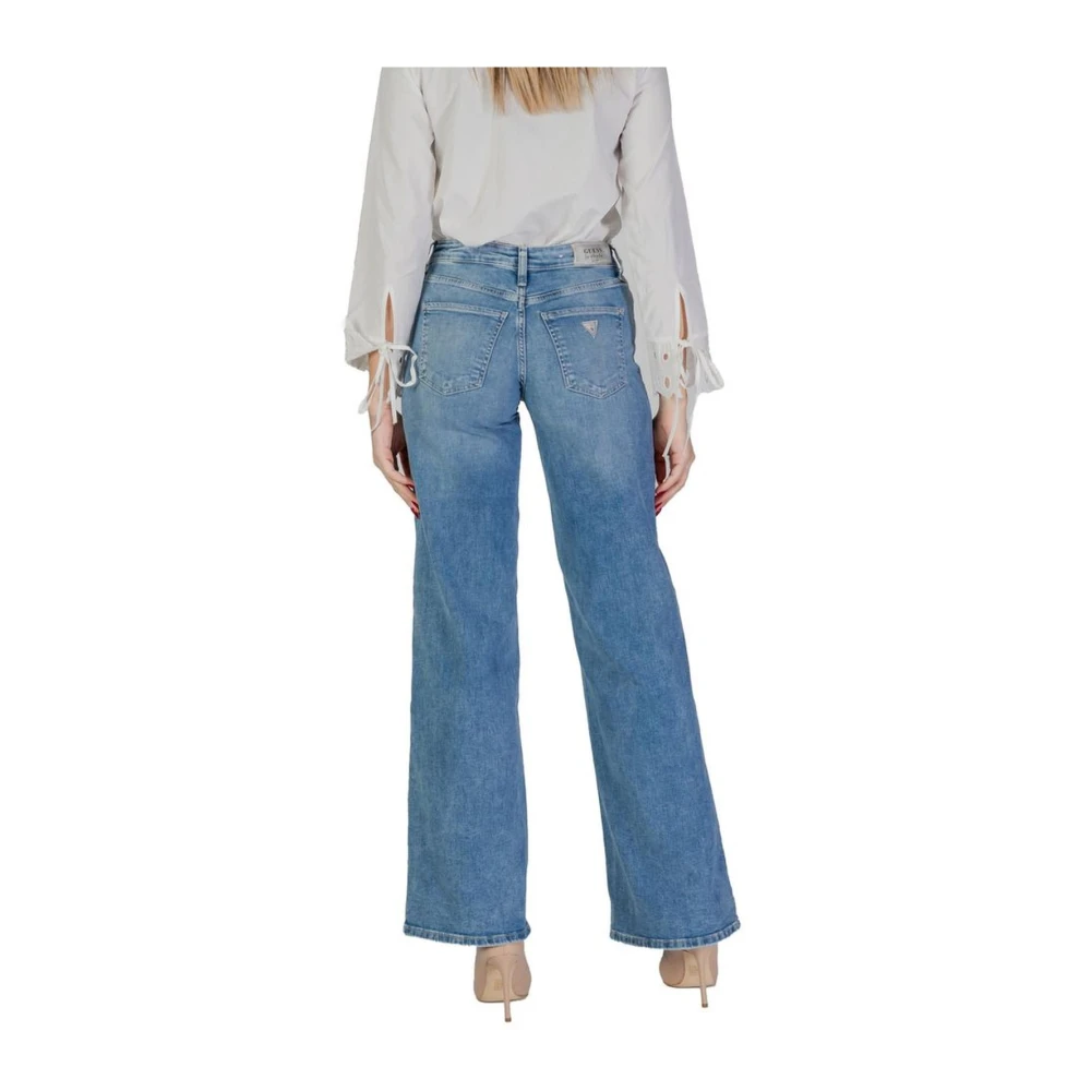 Guess Lichtblauwe katoenen jeans en broeken Blue Dames