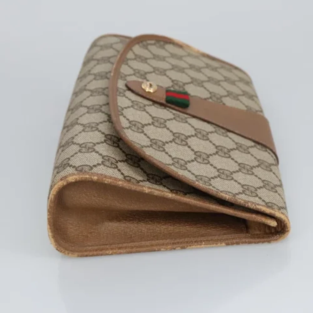 Gucci Vintage Pre-owned Canvas gucci-bags Beige Dames