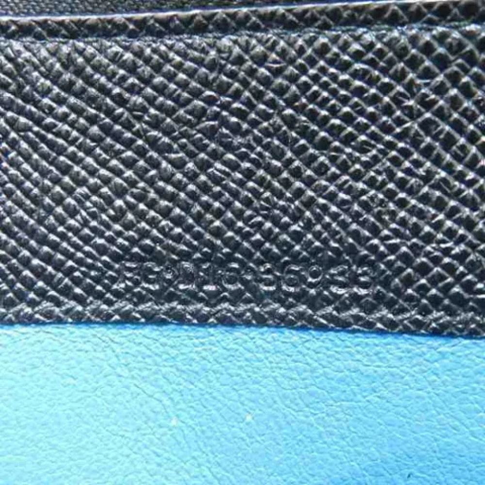 Bvlgari Vintage Pre-owned Leather wallets Black Heren