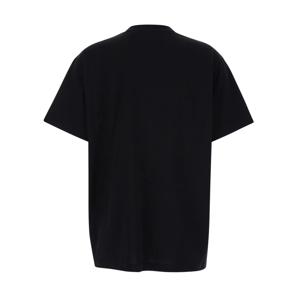 Burberry Zwart T-shirt met ruitzak van katoen vrouw Black Dames