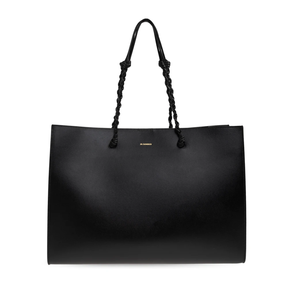 Jil Sander Women's Black Shopping Bags, One Size, Tangle Leather Shopper Bag