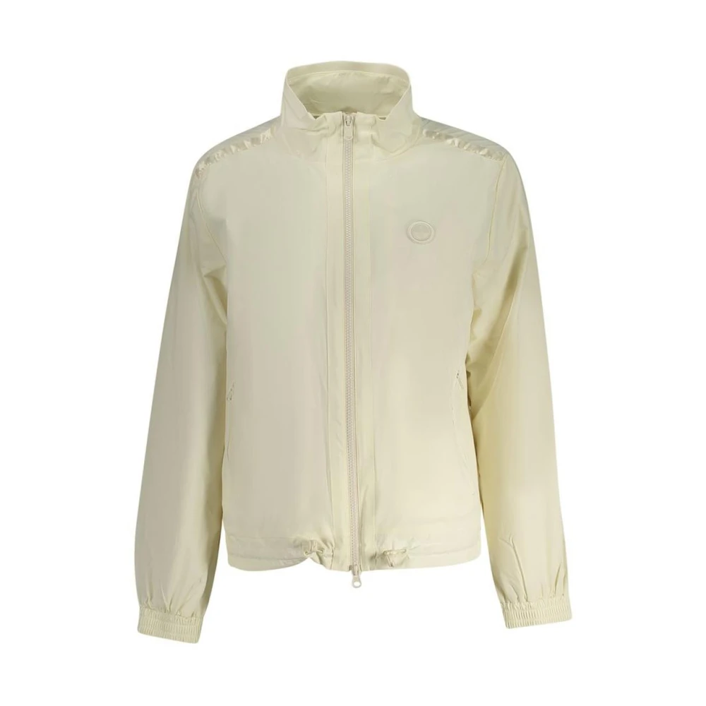 North Sails Women's White Nylon Jacket With Multiple Pockets