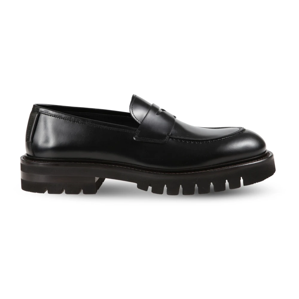 Ferragamo Men's Black Penny Moccasin