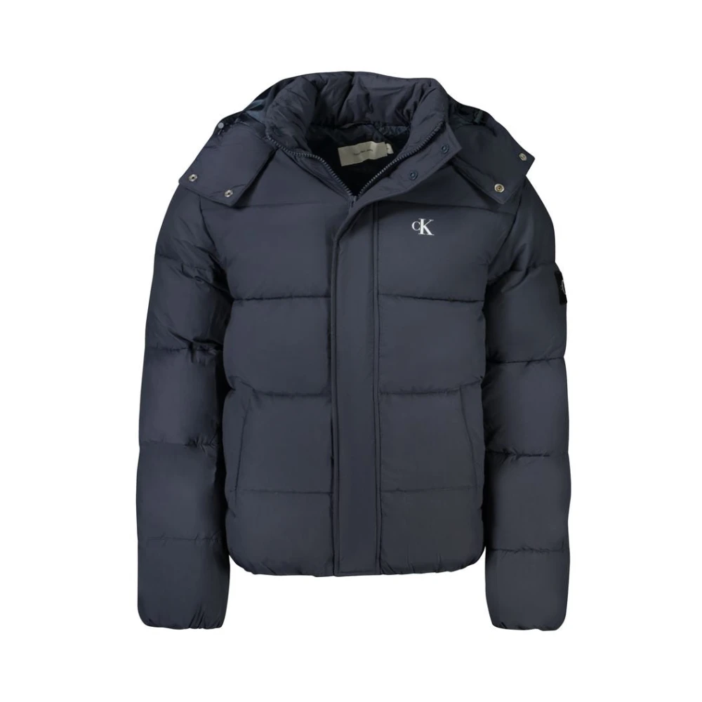 Calvin Klein Blauwe Polyamide Jas Blue Heren