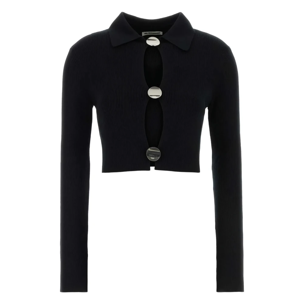 Jil Sander Donna Nero - 001 Cardigan - Knitwear - M