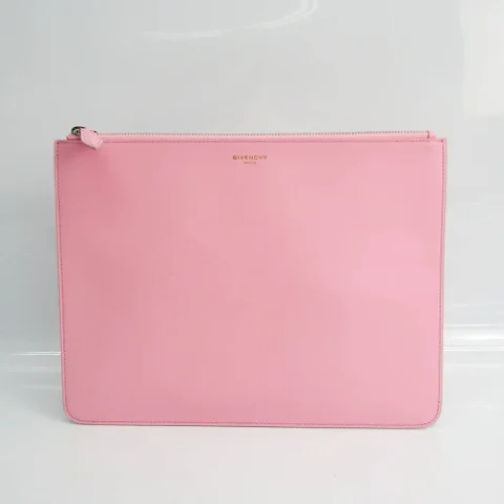 Givenchy Pre-owned Leather clutches Pink Dames