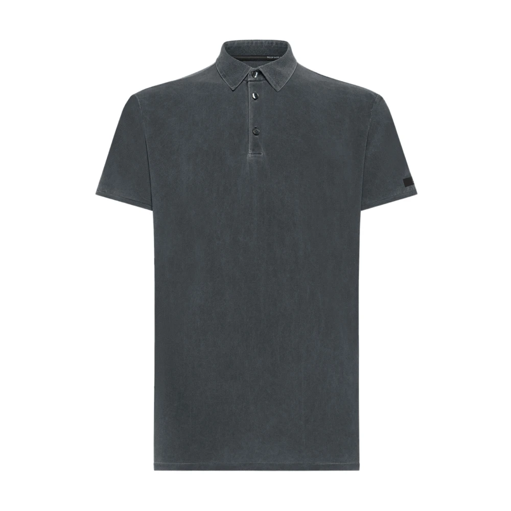 Rrd Men's Black Techno Wash Pique Polo - Polo Shirts - Xl - Tops