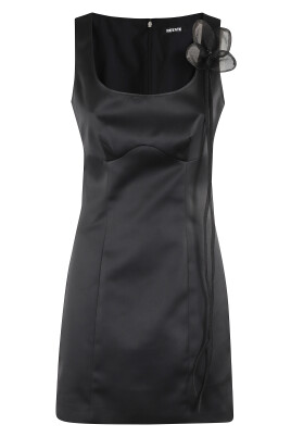 black-satin-flower-3d-dress