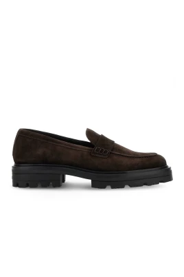 Brun Saddle Moccasins med Extra-Light Sole