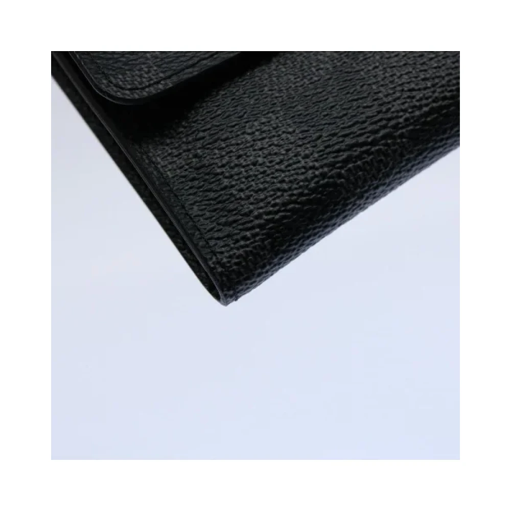 Louis Vuitton Vintage Pre-owned Coated canvas wallets Black Dames