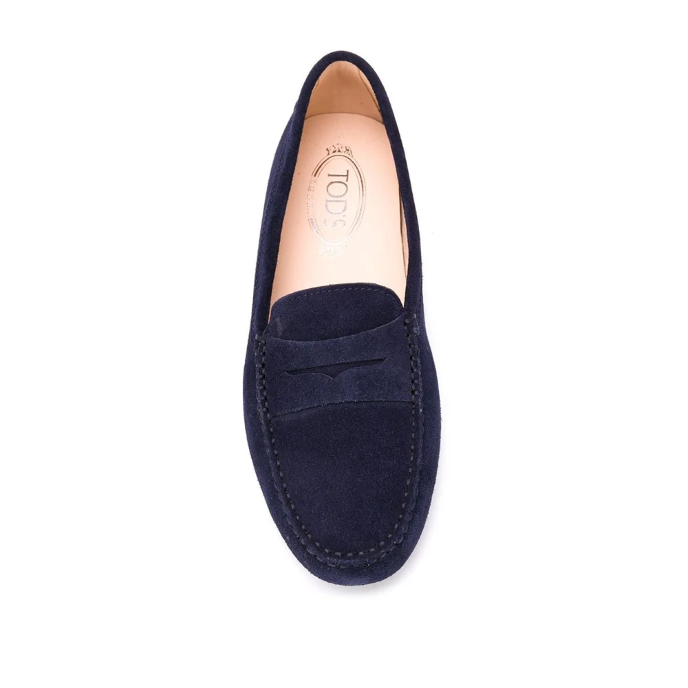 TOD'S Blauwe platte schoenen met iconisch ontwerp Blue Heren