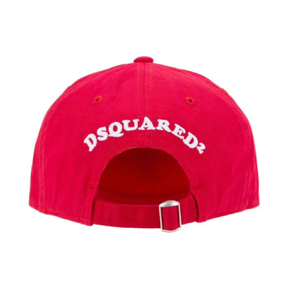 Dsquared2 Contrast Logo Baseballpet Red Unisex