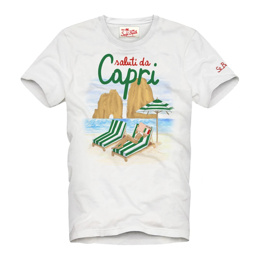 MC2 Saint Barth Witte T-shirts en Polos Multicolor Heren