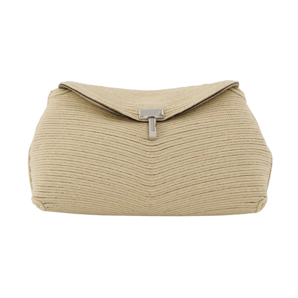 Totême Women's Beige Mini T-Lock Rope Clutch - Clutches - One Size - Bags