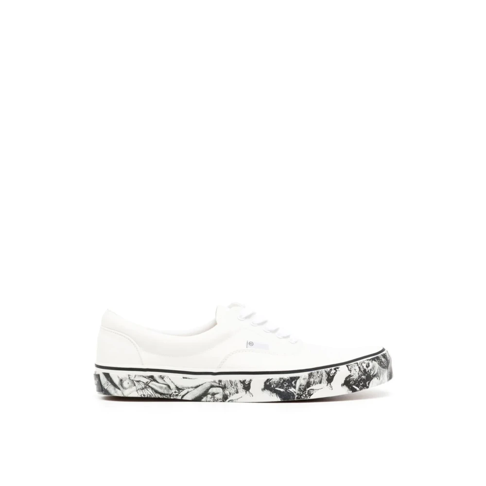 Undercover Gedrukte zolen canvas sneakers Heren Schoenen Wit