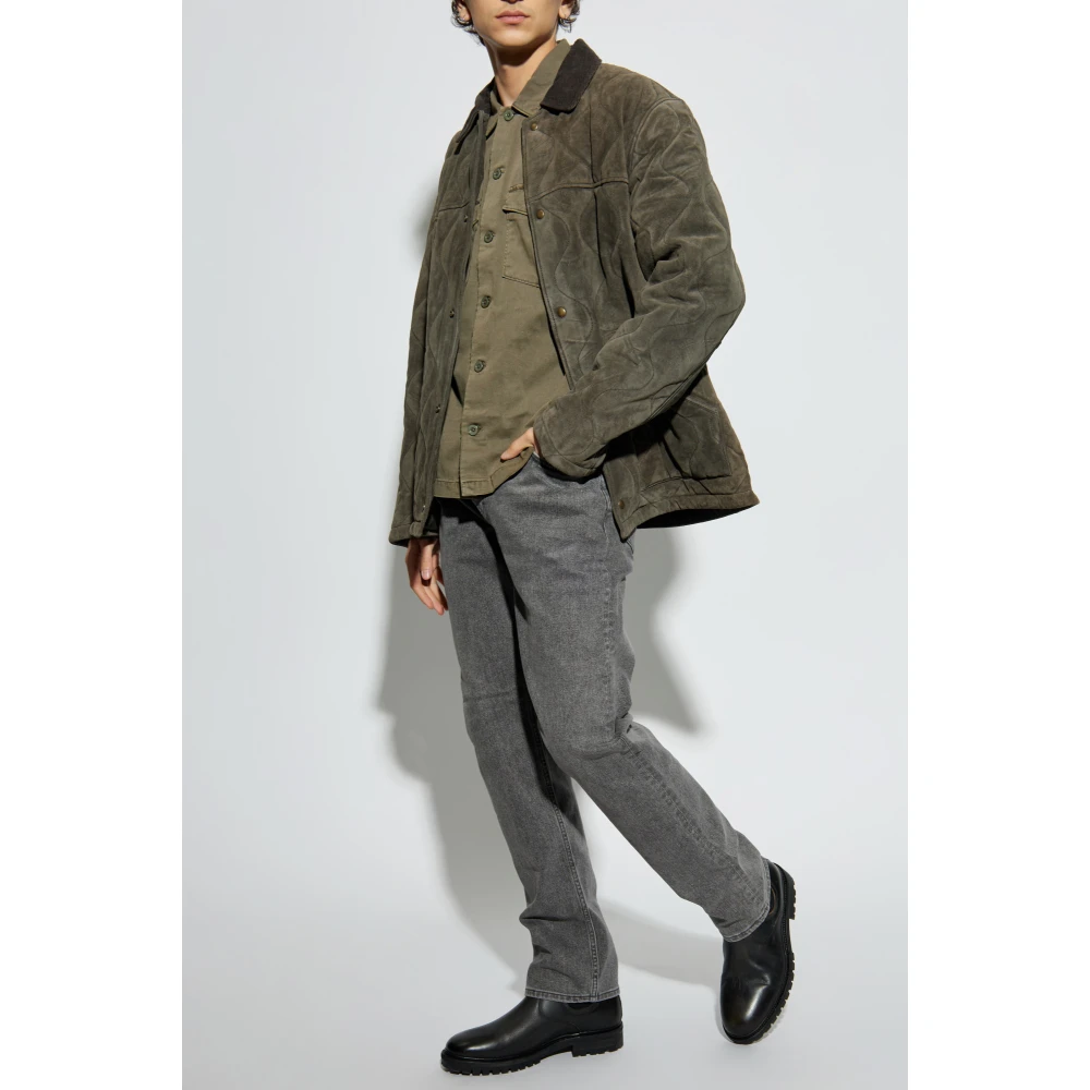 AllSaints Suède jas Dakota Green Heren