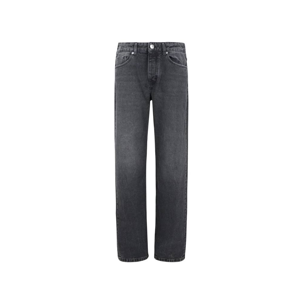 Ami Paris Klassieke jeans met iconisch logodetail Black Heren