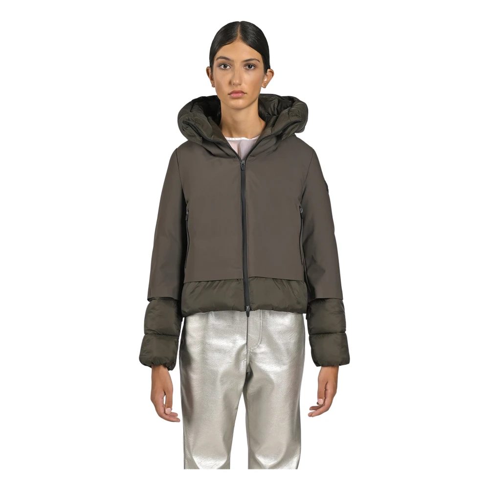 Canadian Classics Zwarte Winterjas met Capuchon Gray Dames