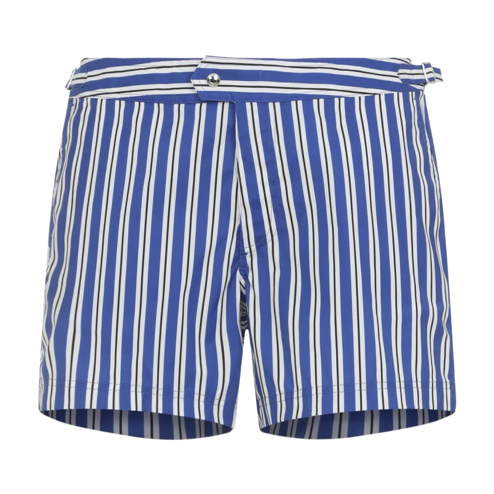Tom Ford Men's Blue Beachwear, 2XL, Uwa Combo Swim Short