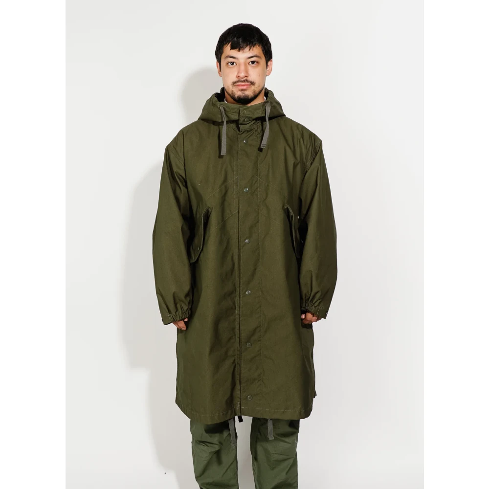 Engineered Garments Military Style Parka Jas Green Heren