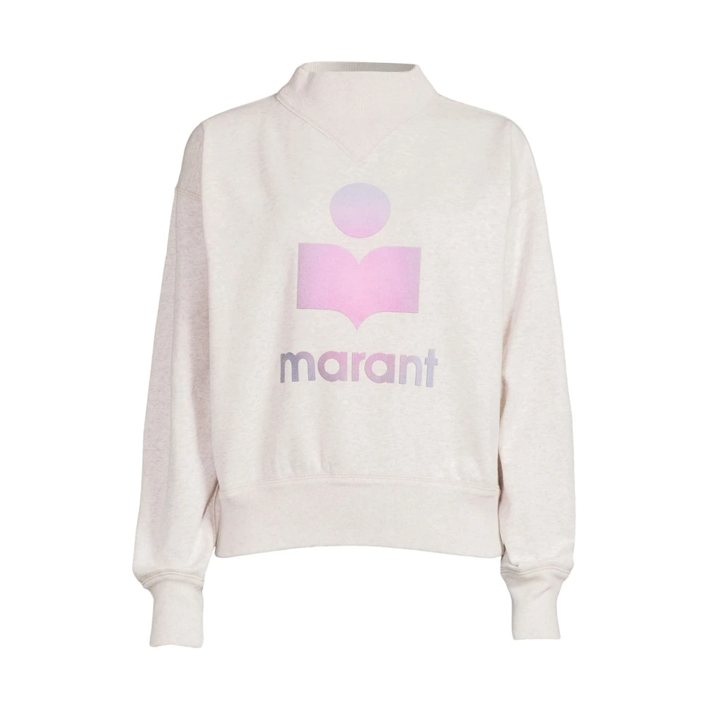 Isabel Marant Étoile Moby Sweater Katoenen sweatshirt met lange mouwen Beige Dames