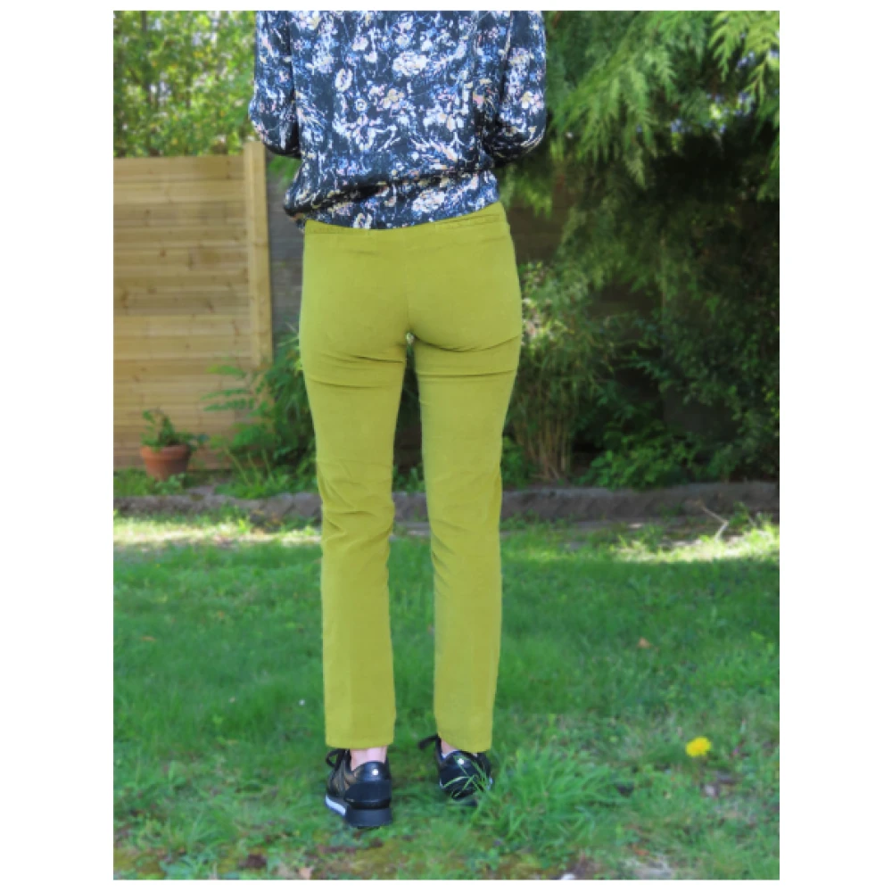 aeronautica militare Velours Chino Broek Cedro Green Dames