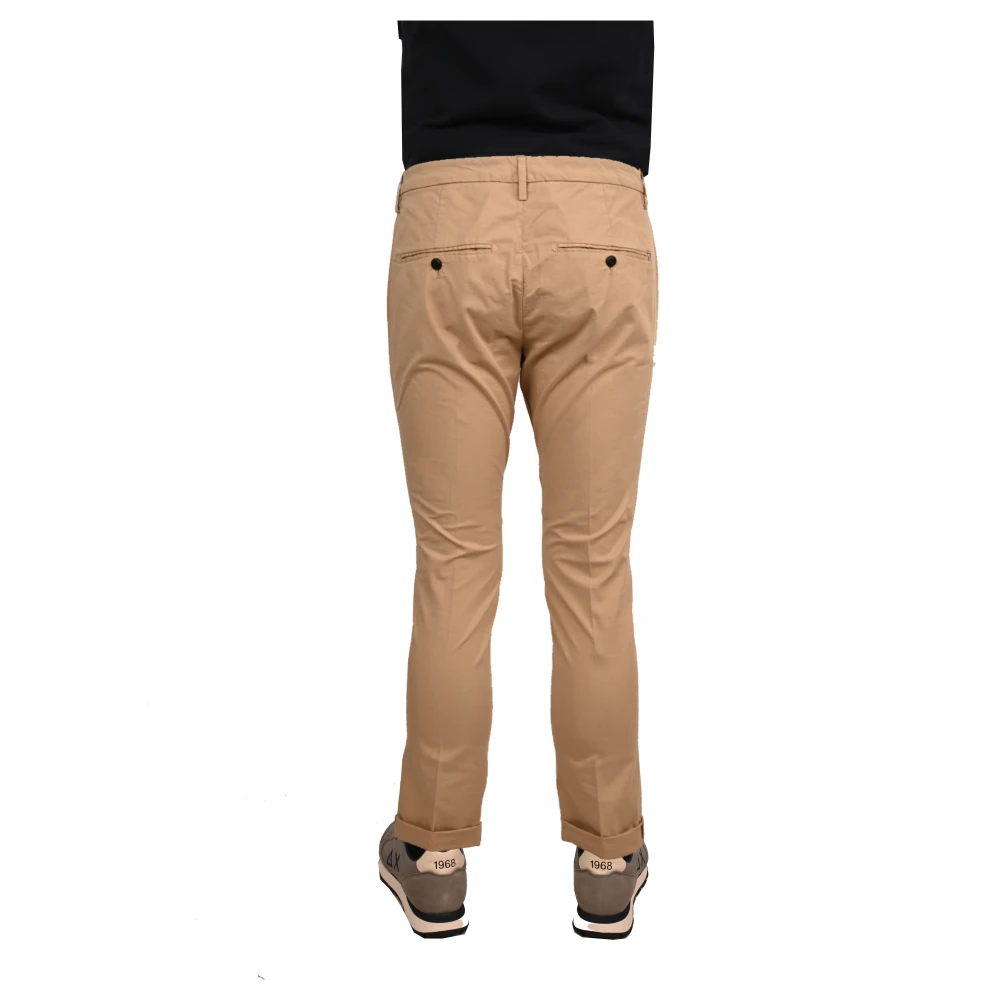 Dondup Katoenen Broek Gaubert Stijl Beige Heren
