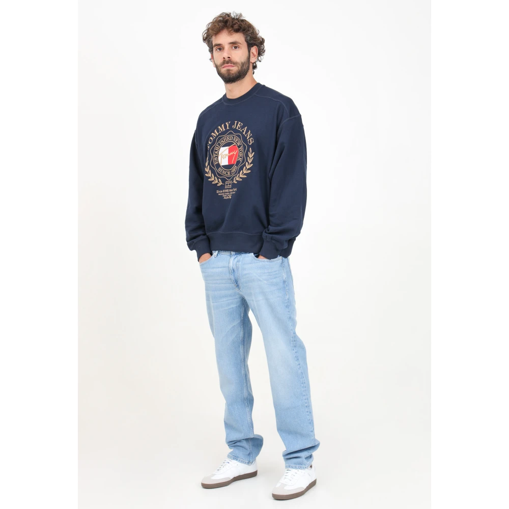 Tommy Jeans Relaxed Fit Blauwe Jeans Herfst Winter Blue Heren