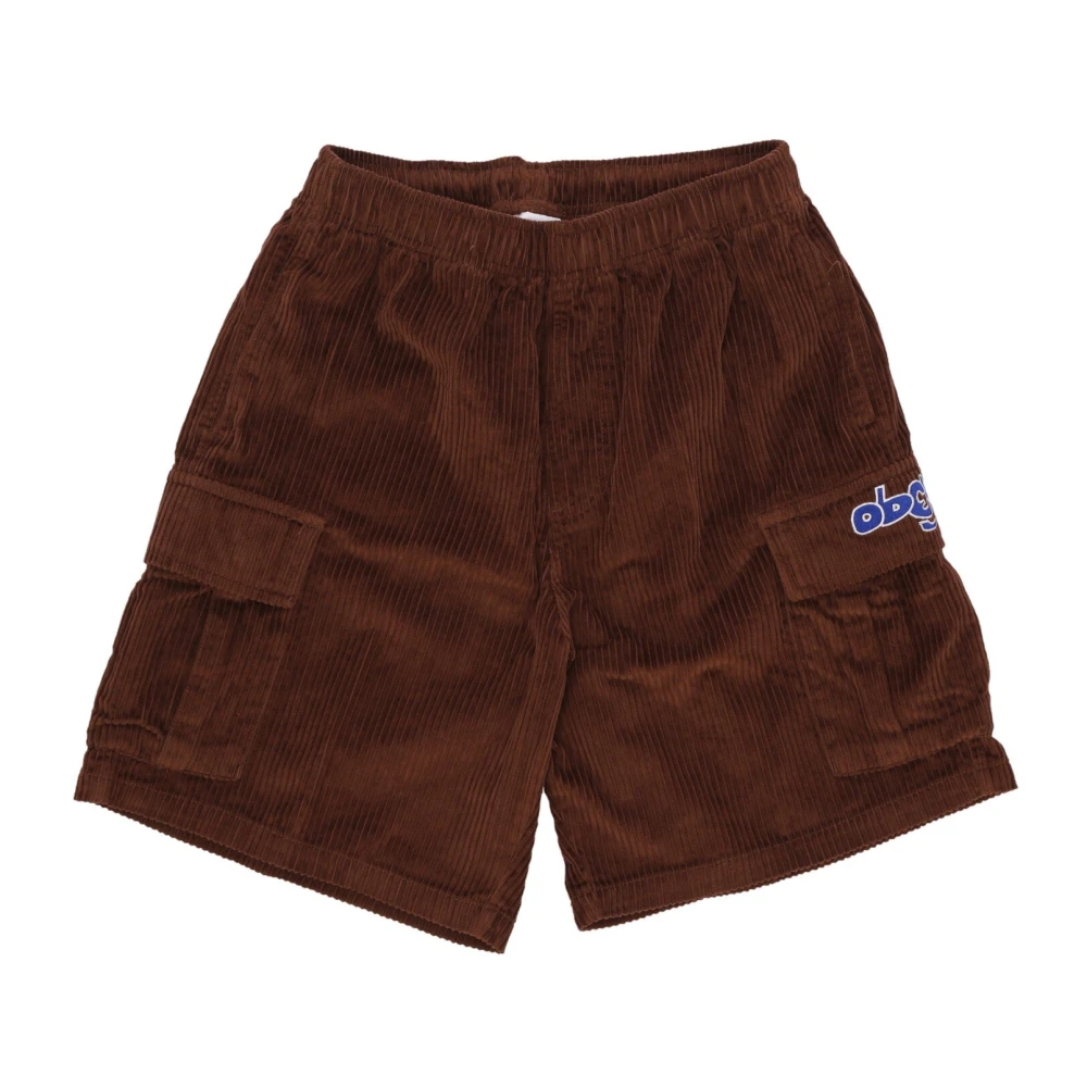 Obey Cargo Shorts met Koordtaille Brown Heren