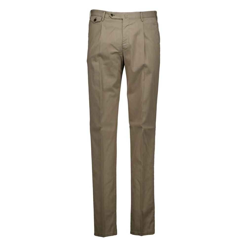 Pt Torino Men's Beige Sd87 Slim Trousers - Chinos - L - Trousers