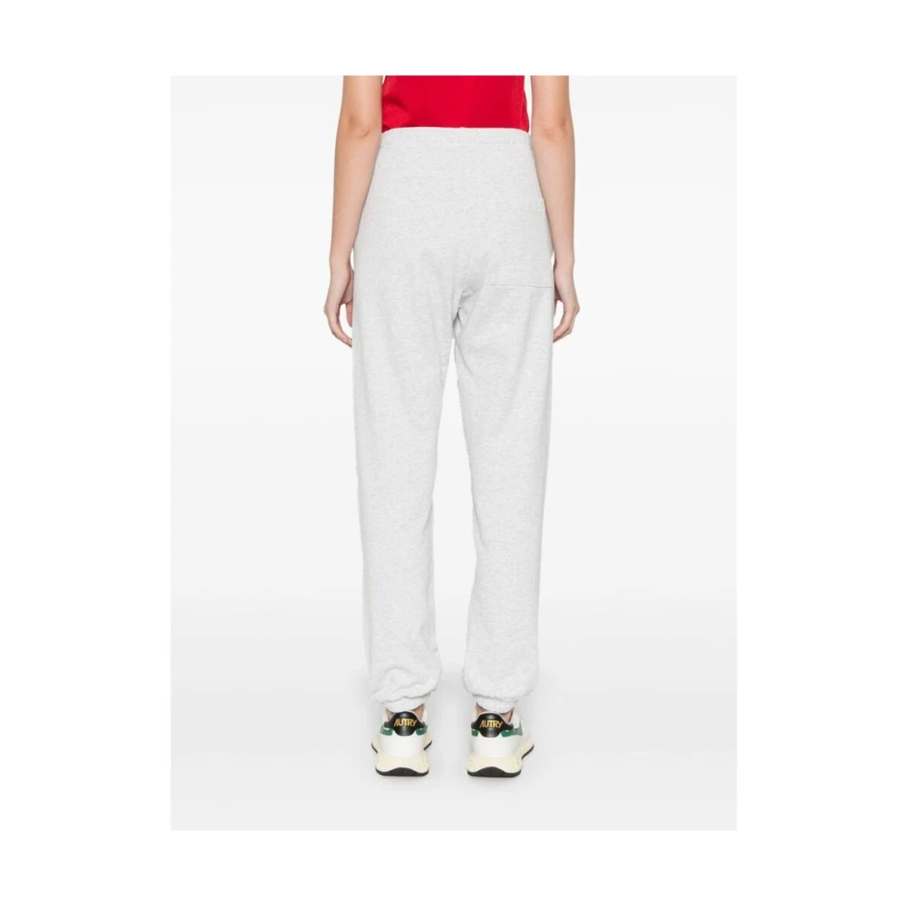 Sporty & Rich Grijze Katoenmix Elastische Broek Gray Dames