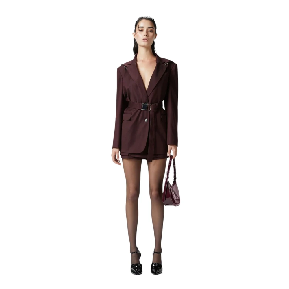 pinko Stijlvolle Jas voor Vrouwen Red Dames