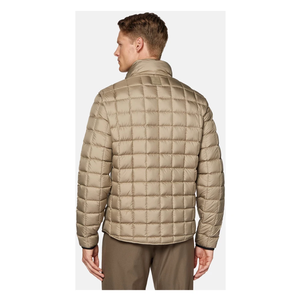 Boggi Milano Bomberjack van technisch materiaal met ganzen dons Beige Heren