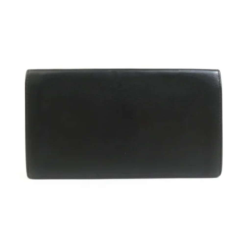 Hermès Vintage Pre-owned Leather wallets Black Heren