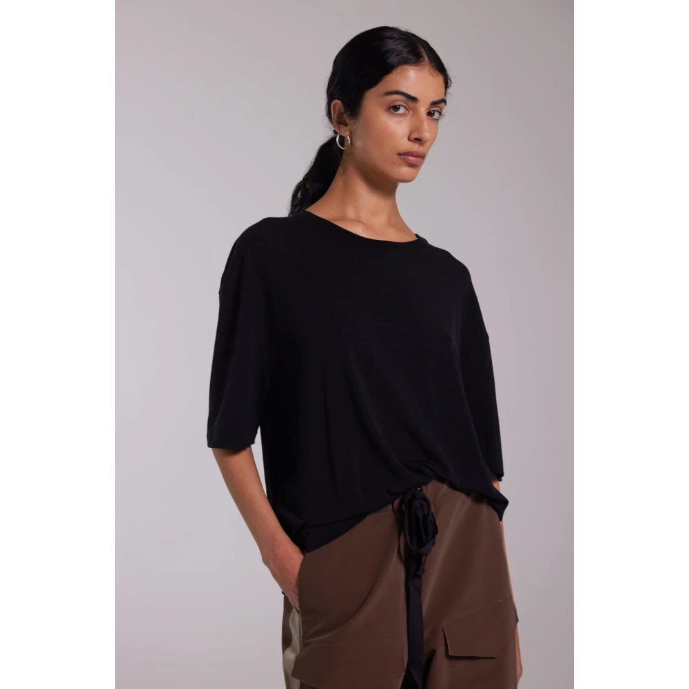 Stutterheim Merino Wol Thermoshirt voor Vrouwen Black Dames