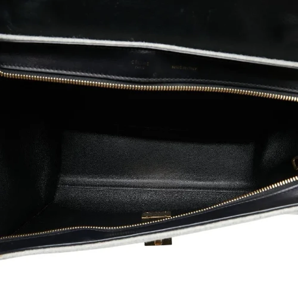 Celine Vintage Pre-owned Canvas celine-bags Gray Dames